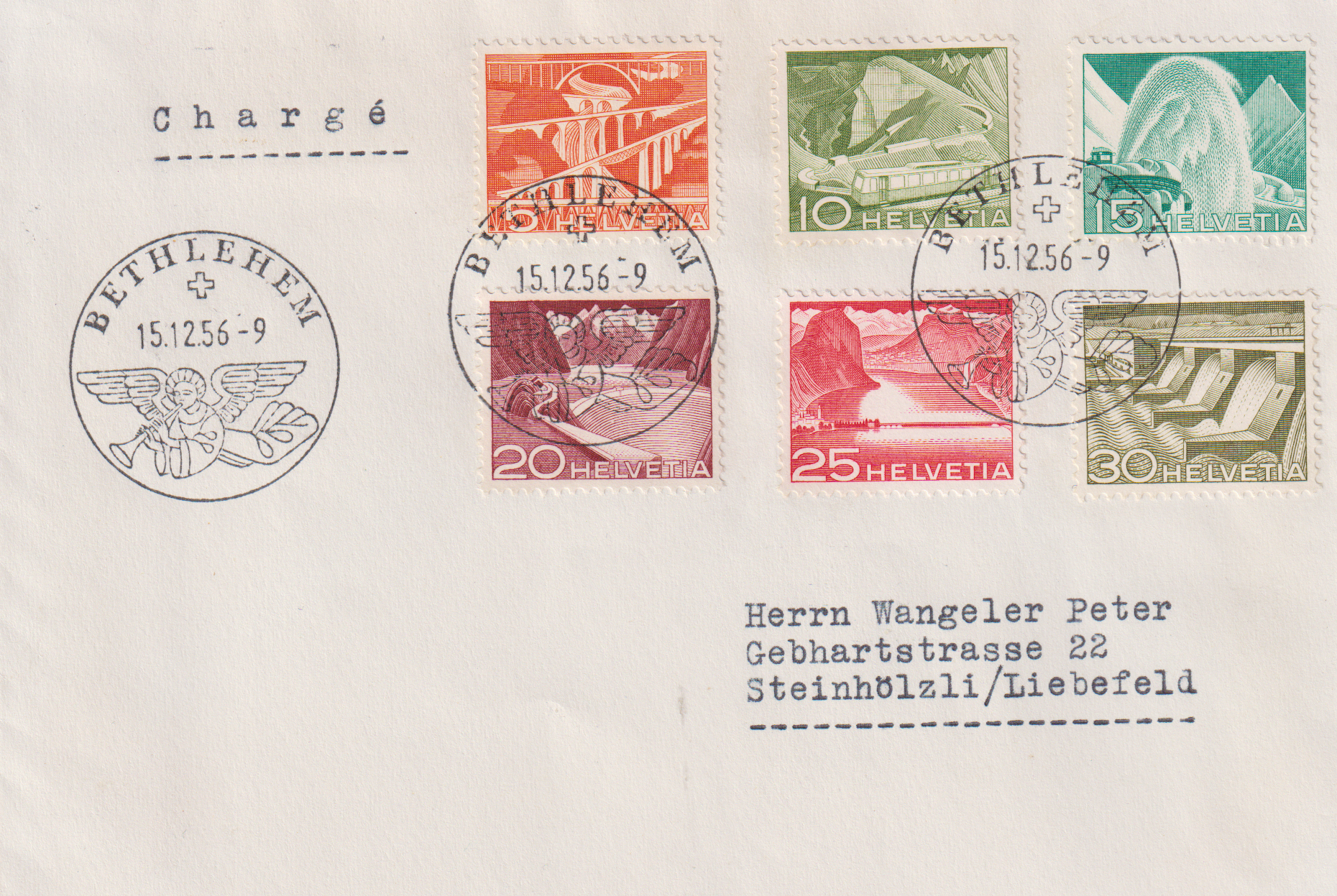 Technik und Landschaft 15.12.1956 Brief mit der ganzen Serie