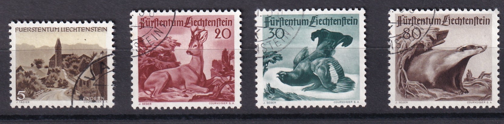 LIE 231 - 234 gestempelt