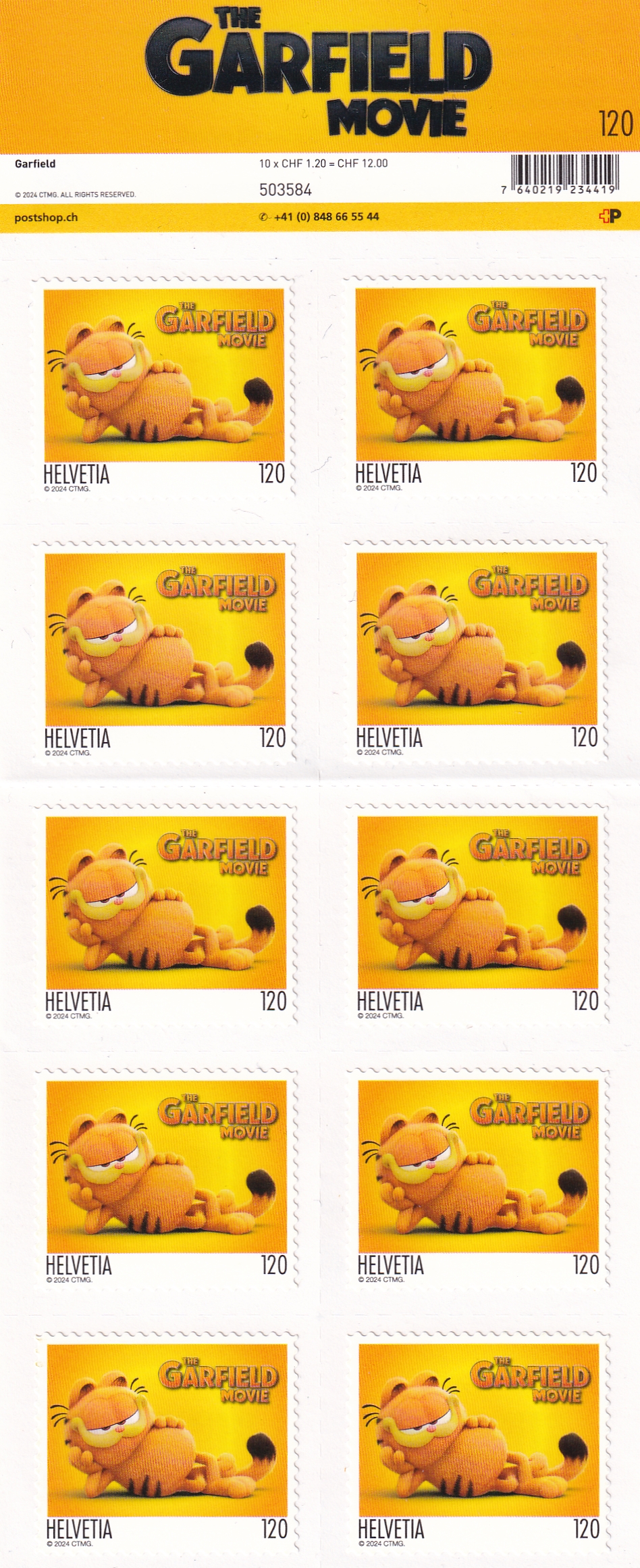 2024 The Garfield 1 x 1.20er Werte