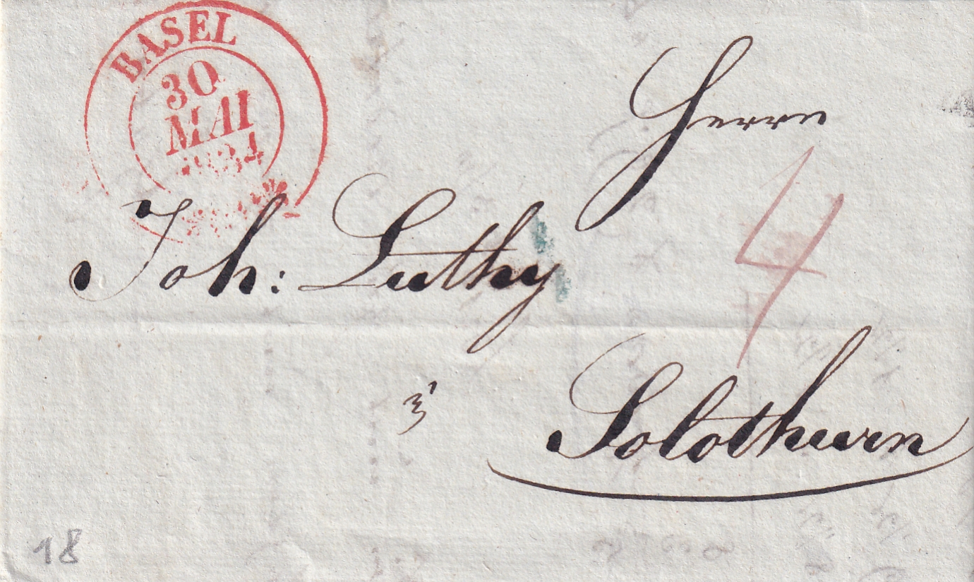 1834 Basel - Solothurn