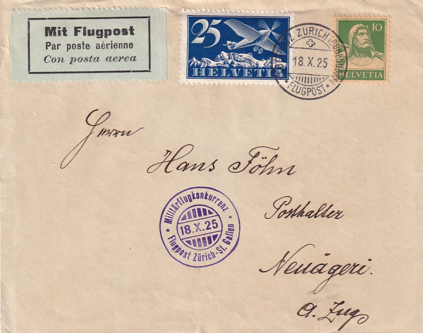 Militärflugkonkurrenz Dübendorf 18.10.1925