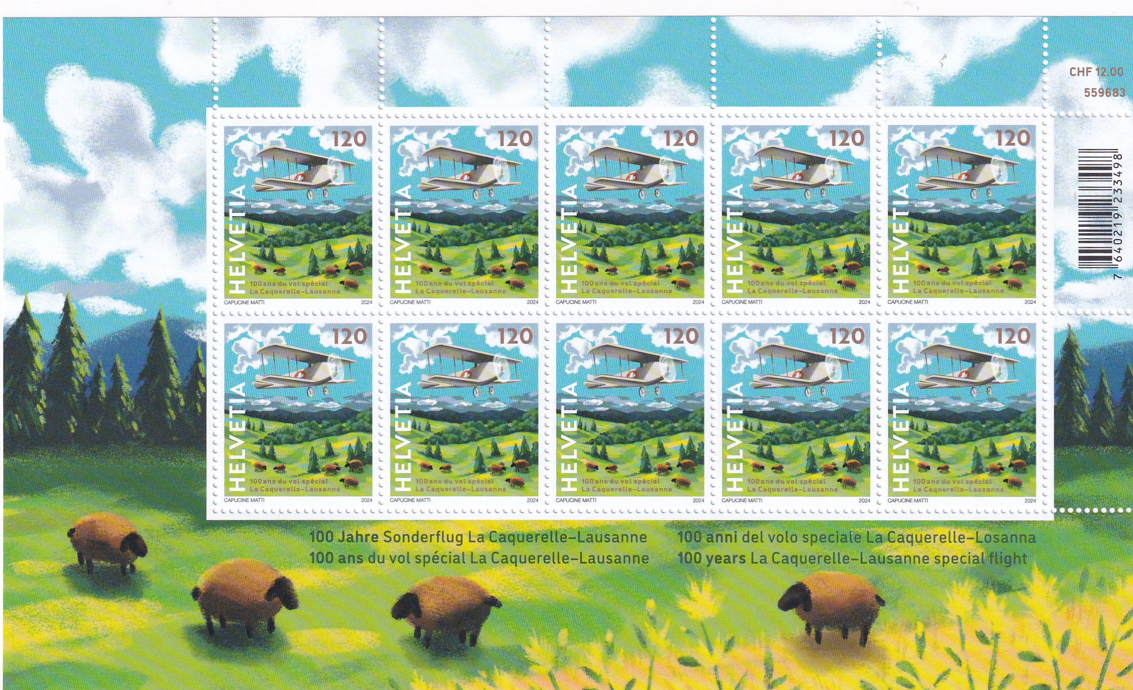 SBK Nr. 2008 La Caquerelle Postfrisch