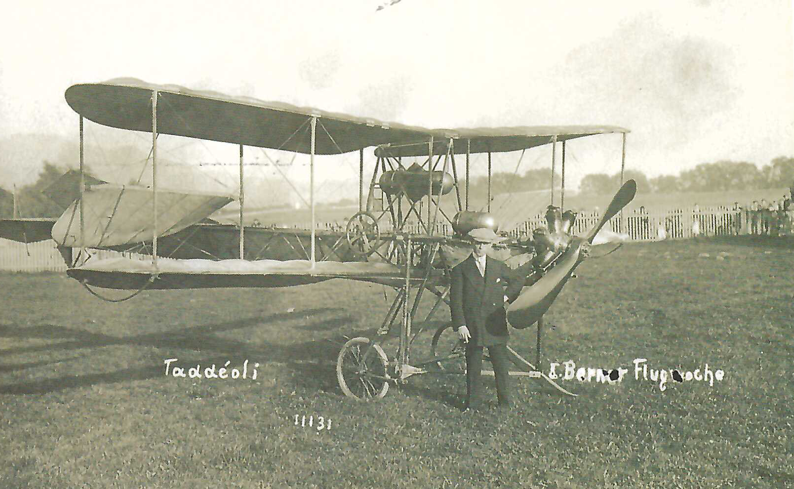 Berner Flugwoche 10.Oktober 1919 Flieger E. Tadöli