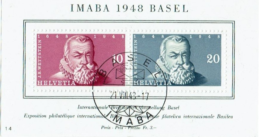 SBK NR W31 IMABA Block  1948 Basel gestempelt