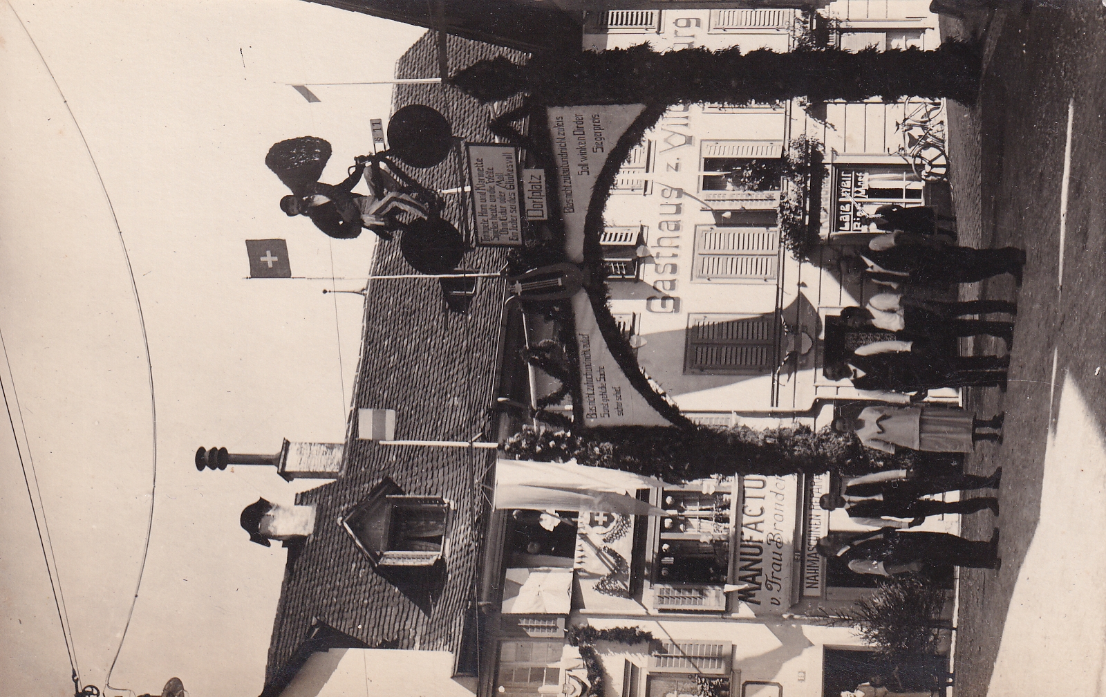 1910 Zug mit Gasthaus zur Wildenburg