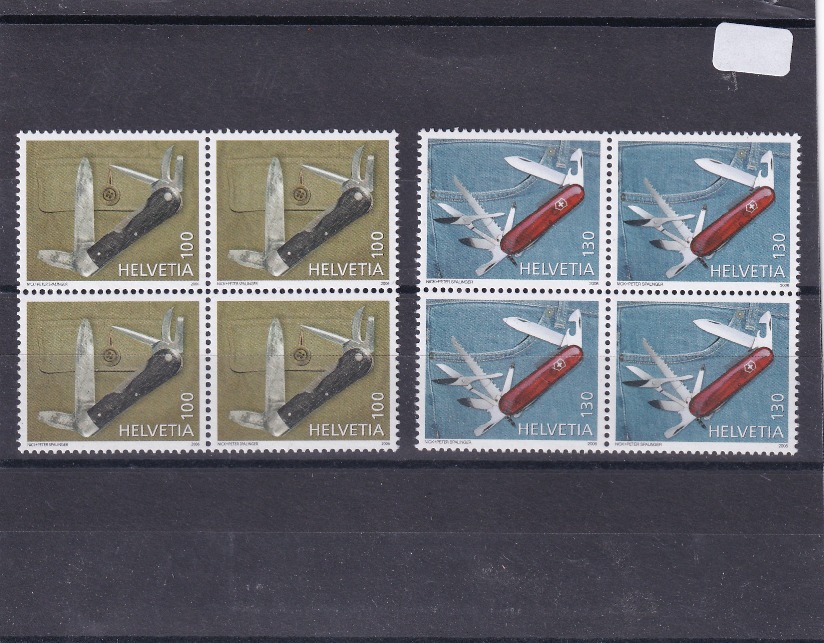 Jahrgang 2006  SBK Nr.   1209 + 1210 Victorinox Messer Serie
